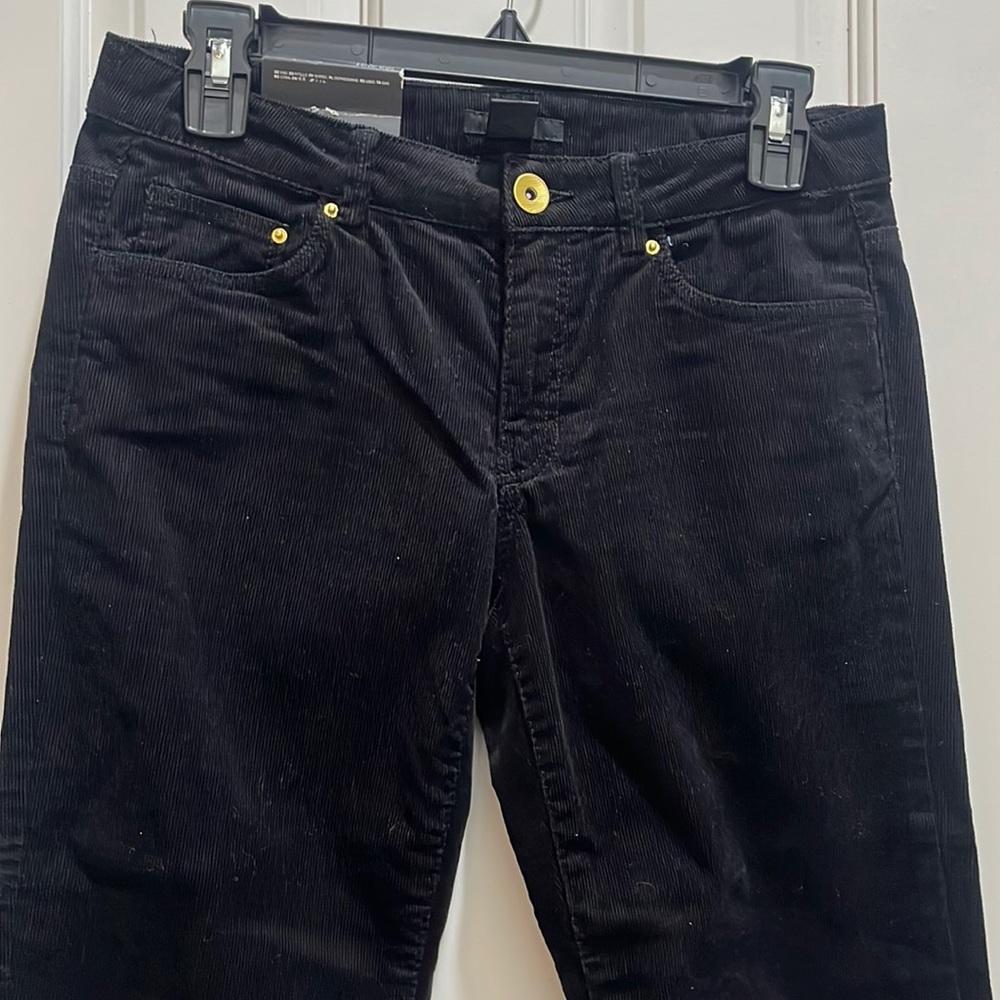 H & M corded black jeans